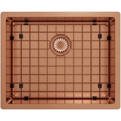 Kernau Zlewozmywak stalowy KSS U 61 1B SS miedziany 54 x 44 cm