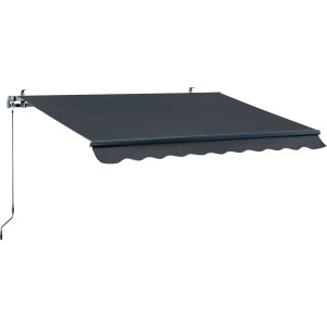 t.b.t. Markiza w kolorze szarym, widok z boku.