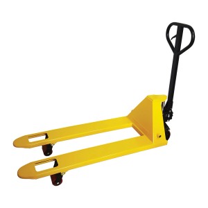 Żółty wózek paletowy do warsztatu, kategoria: wózki warsztatowe.