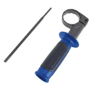 Akcesoria do wiertarki udarowej LUX: Ogranicznik głębokości i uchwyt dla precyzyjnego wiercenia.