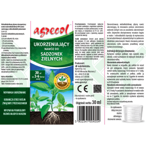 Agrecol Nawóz ukorzeniający do sadzonek zielonych - 30 ml.