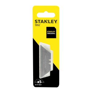 Ostrza trapezowe Stanley 1992, 5 sztuk. Wytrzymałe ostrza do dywanów, winylu i innych.