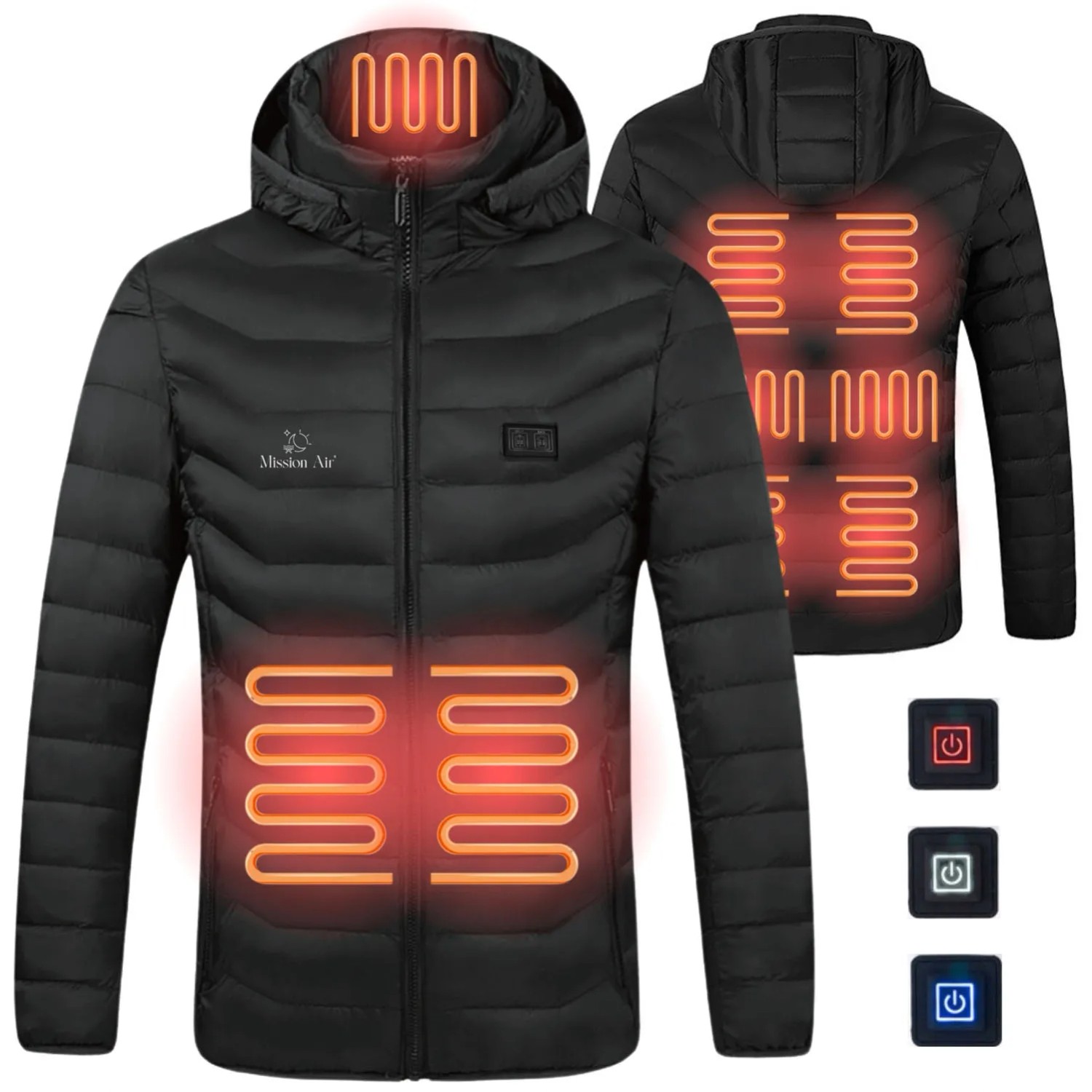 Mission Air Kurtka podgrzewana E-JACKET roz. S (bez powerbanku)