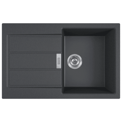 Franke Zlewozmywak S2D 611-78 1-kom. z ociekaczem onyx - 78 x 50 cm
