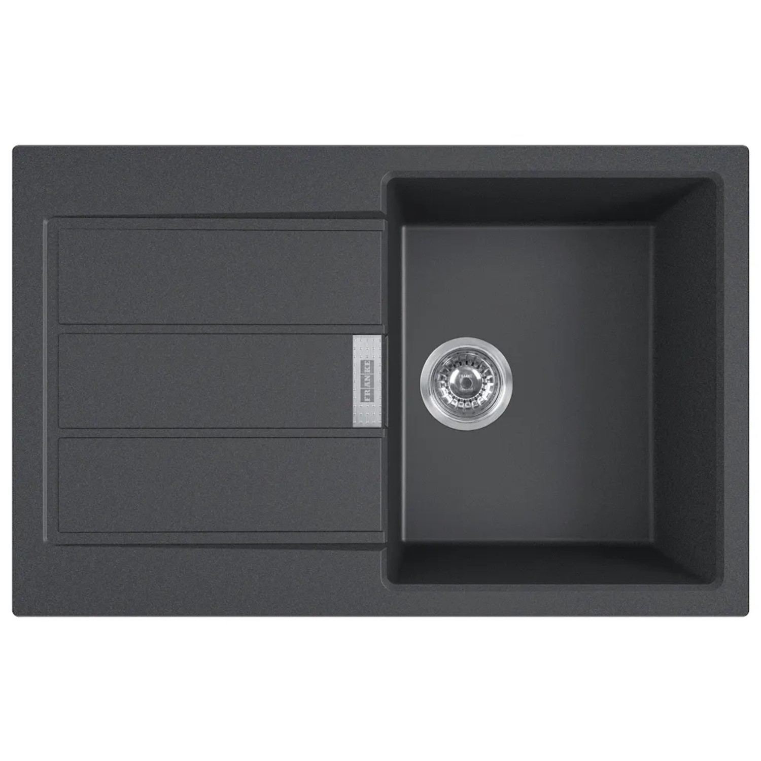 Franke Zlewozmywak S2D 611-78 1-kom. z ociekaczem onyx - 78 x 50 cm