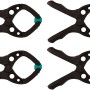 wolfcraft Microfix Zaciski sprężynowe, zestaw 4 szt., narzędzia zaciskowe do modelarstwa i innych.