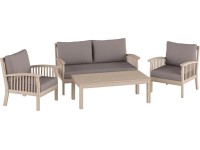 Komplet mebli wypoczynkowych CONONDALE akacja 4-częściowy