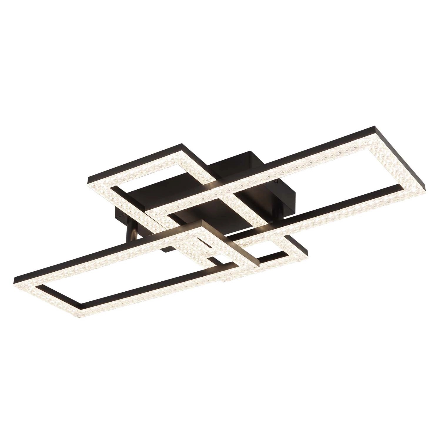 Globo Lampa sufitowa LED SAPENA 24W 4000K 3050lm czarna