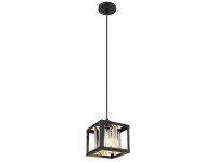 Globo Lampa wisząca MATHILDE 1xE27 40W czarny mat