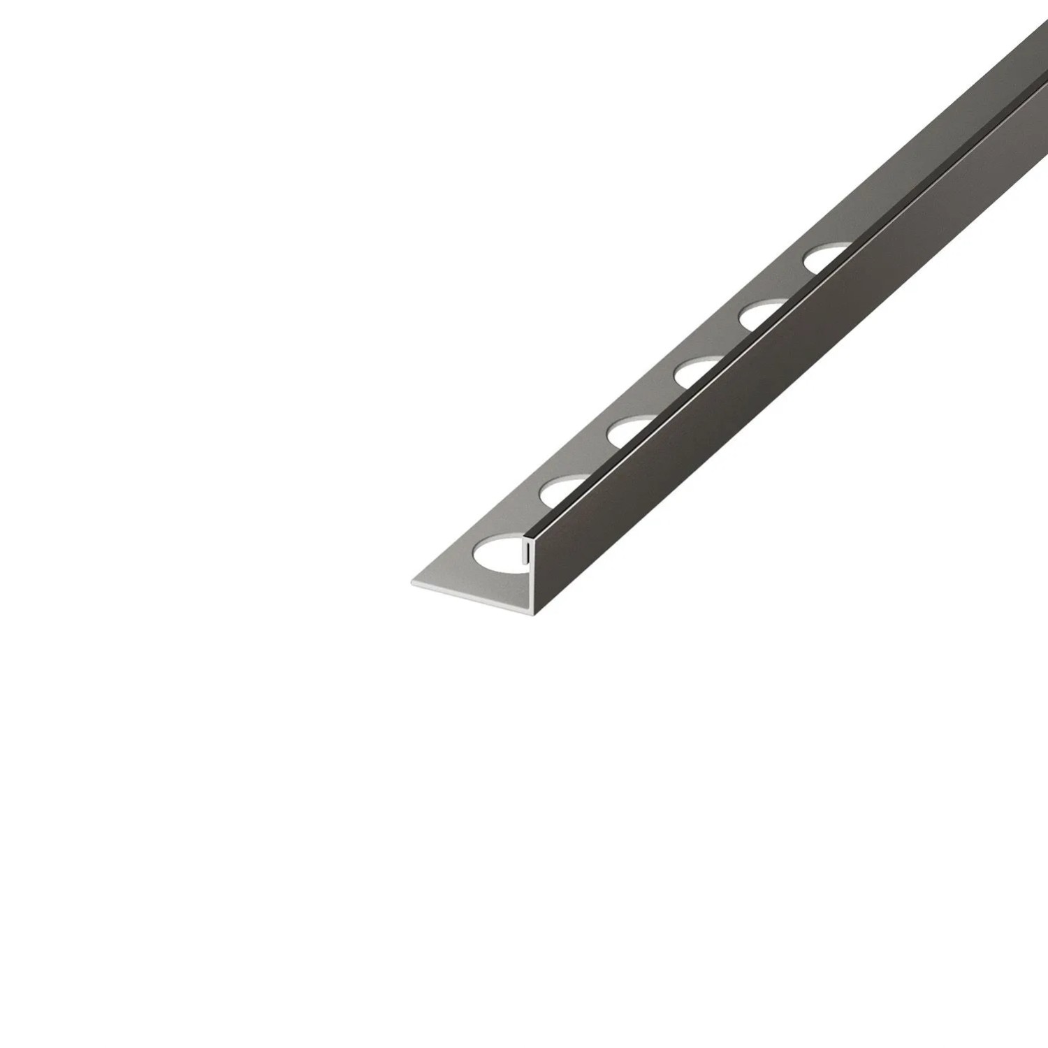 Eviso Listwa wykończeniowa L gun metal szczotkowany 12,5 x 2700 mm
