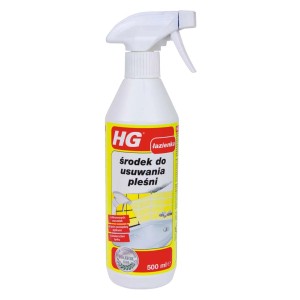 HG Środek do usuwania pleśni w sprayu, akcesorium łazienkowe do płytek i fug.
