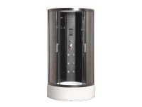 Breezz Kabina prysznicowa z hydromasażem Royal 90 półokrągła