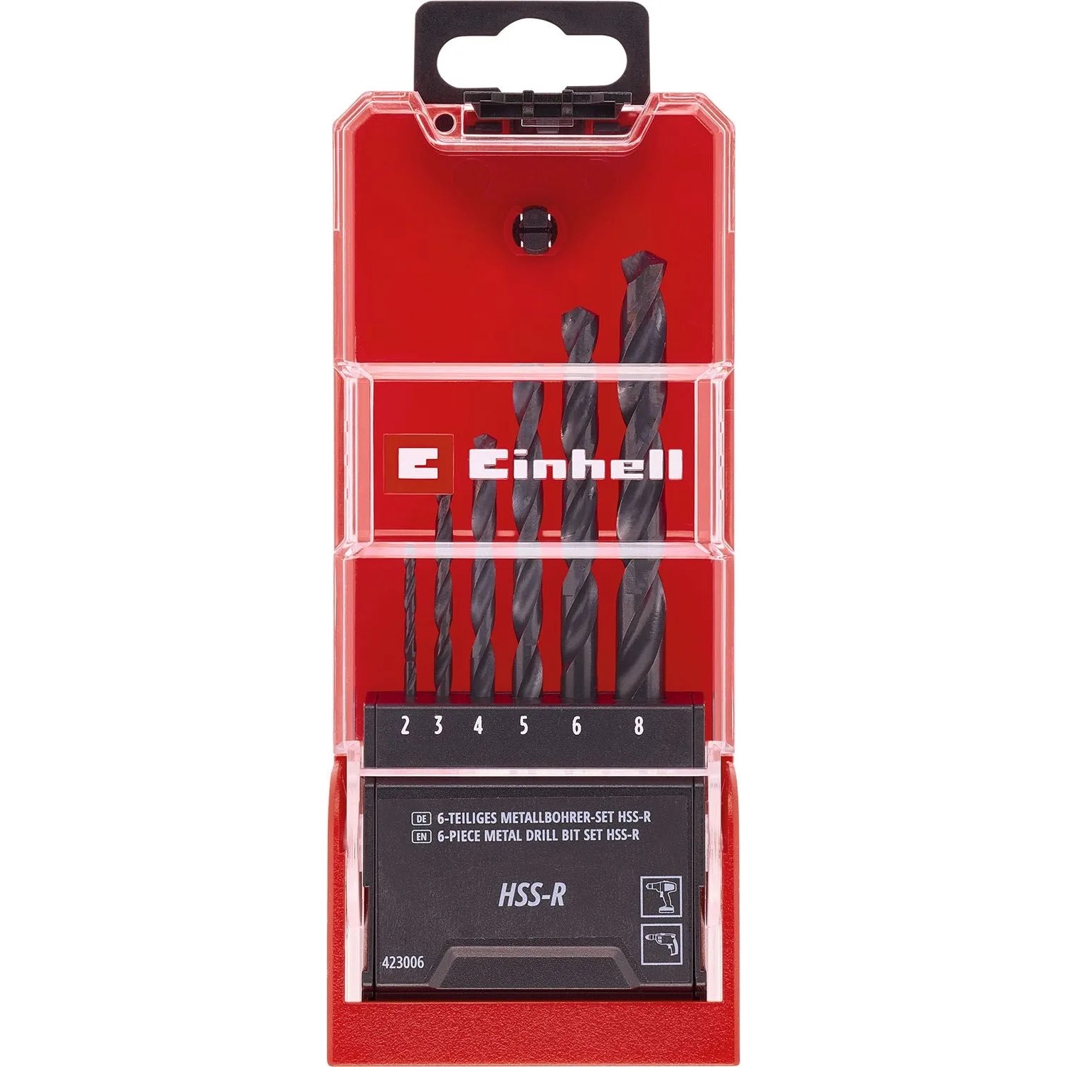 Einhell Zestaw wierteł do metalu HSS-R Black - 6 szt.