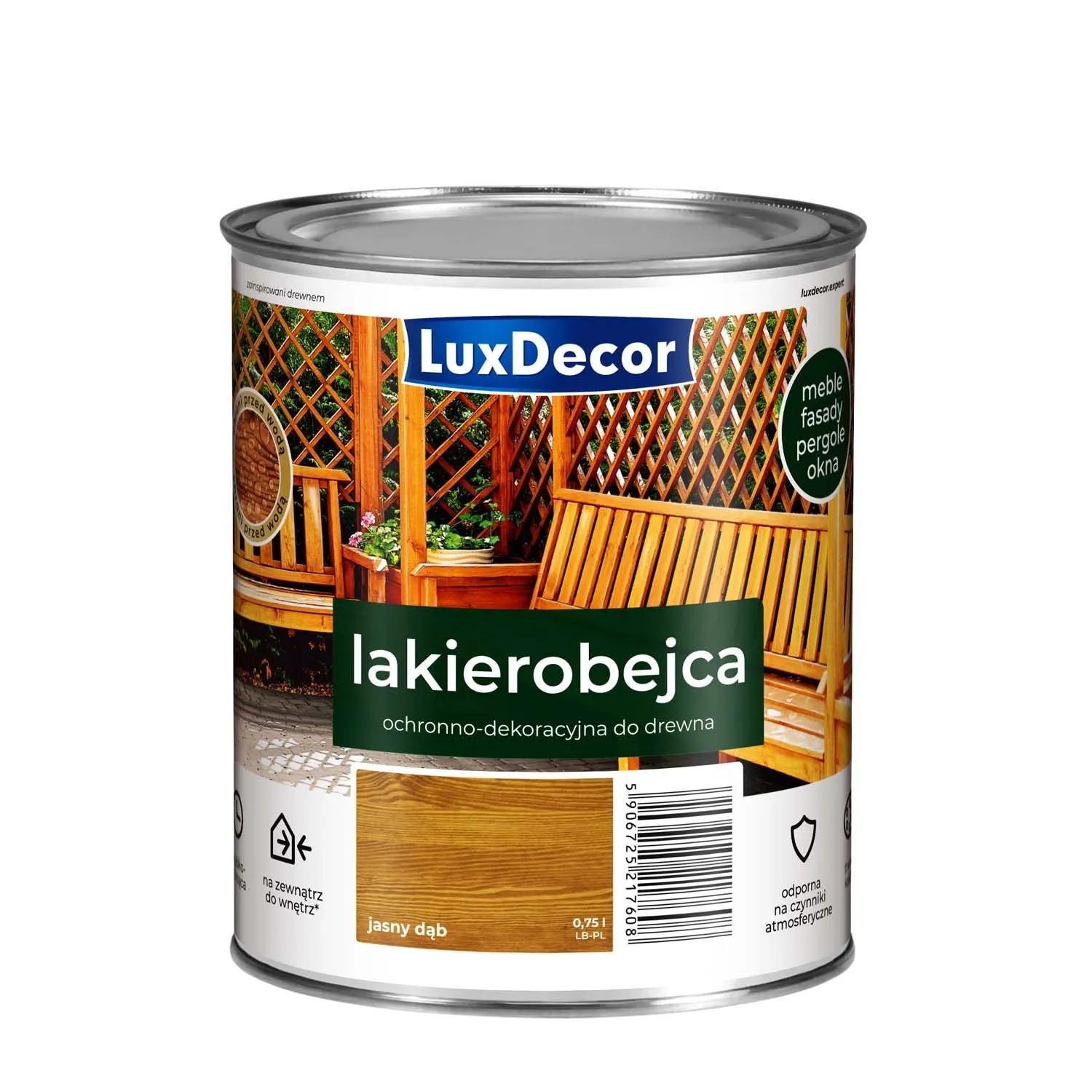 Luxdecor Lakierobejca jasny dąb (5) 0,75 l