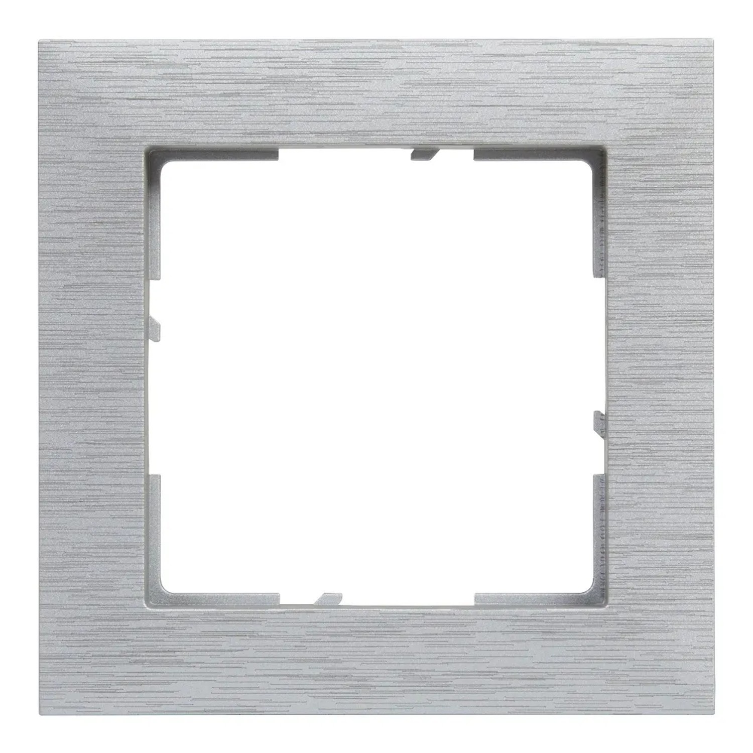 Ramka SUNO 1-krotna aluminium szczotkowane