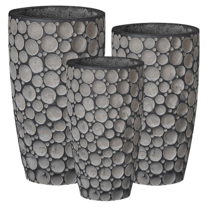 Donice Sien szare komplet 3 szt.