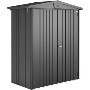 Metalowy domek narzędziowy Biohort Europa, ciemnoszary metalik, 1,3 m².