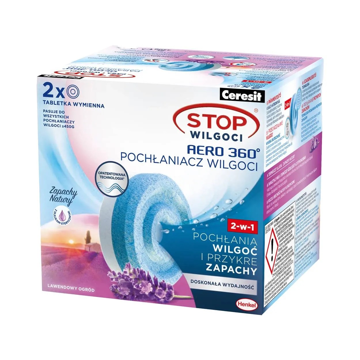 Tabletki AERO 360 st. Lawendowy Ogród 2 x 450 g