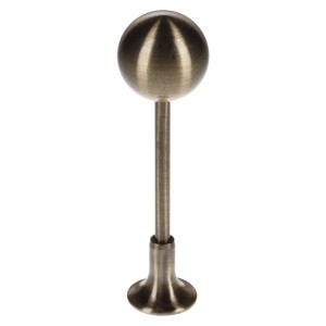 Końcówka kulista do karniszy, wygląd mosiądzu.