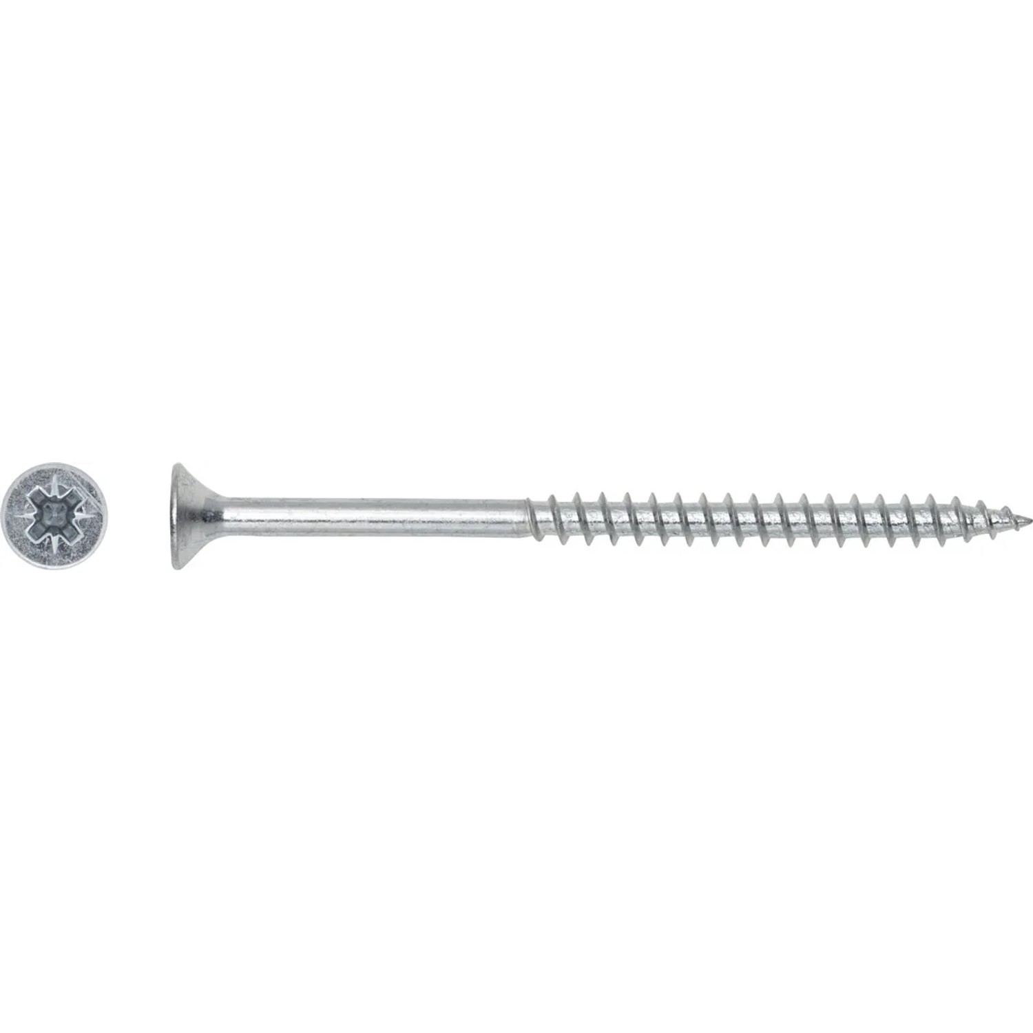 LUX-TOOLS Wkręt uniwersalny z łbem stożkowym płaskim TX 6 mm x 50 mm ocynk 6 szt