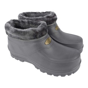 Szare chodaki ogrodowe z futrzaną wyściółką dla kobiet, kategoria: odzież ogrodowa.