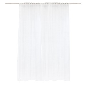 Biała, transparentna zasłona z kategorii Zasłony i firany.