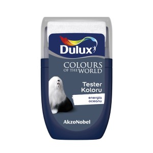 Tester farby Dulux "Energia Oceanów" do ścian. Z wałkiem.