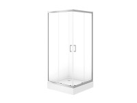 Cersanit Kabina prysznicowa Brasco 90 chrom z brodzikiem