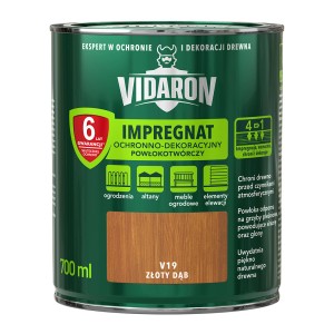 VIDARON Impregnat do drewna, Złoty Dąb, puszka 700ml.