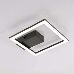 Goldlux Lampa sufitowa LED RITA 14W 4000K 1800lm 25x25 cm czarna