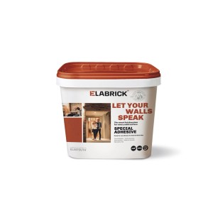 Wiadro zaprawy klejowej (15 kg) do okładzin Elabrick, kolor antracytowy.