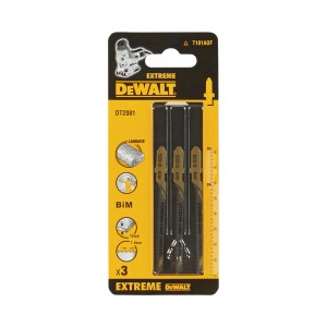 Brzeszczoty do wyrzynarek DeWalt DT2081, 3 sztuki do laminatu. Akcesoria do wyrzynarek.