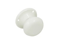Gałka drzwiowa stała biała