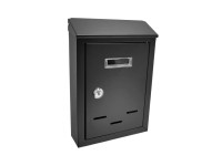 Domino Skrzynka na listy Roof czarny mat 18x26x5,5 cm