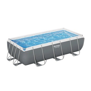 Bestway Basen ogrodowy na stelażu Power Steel z drabinką 201 x 404 x 100 cm
