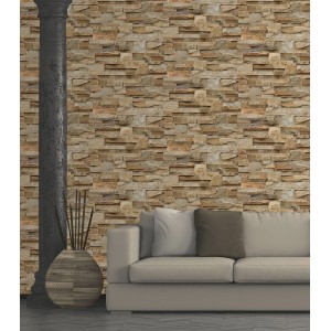 Dekoracyjna tapeta t.b.t. o wyglądzie kamienia do wnętrz.