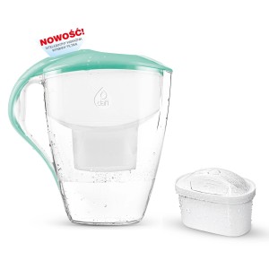 Dzbanek filtrujący wodę Dafi z wkładem filtrującym, miętowy.