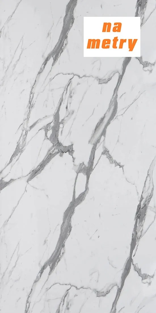 Panel między blatowy (ścienny) STATUARIO MARBLE/VENICE MARBLE 300 x 60 x 0,3 cm