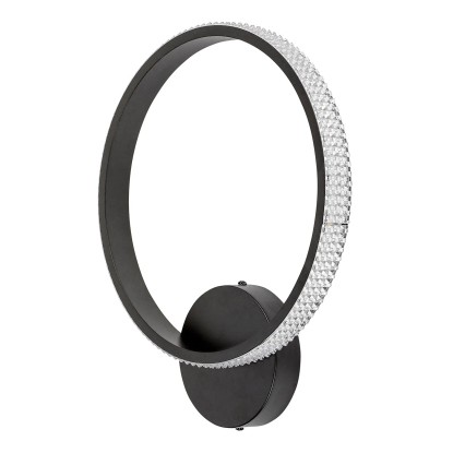 Rabalux Kinkiet LED Grete 15W 3000K 1150lm śr. 30 cm czarny