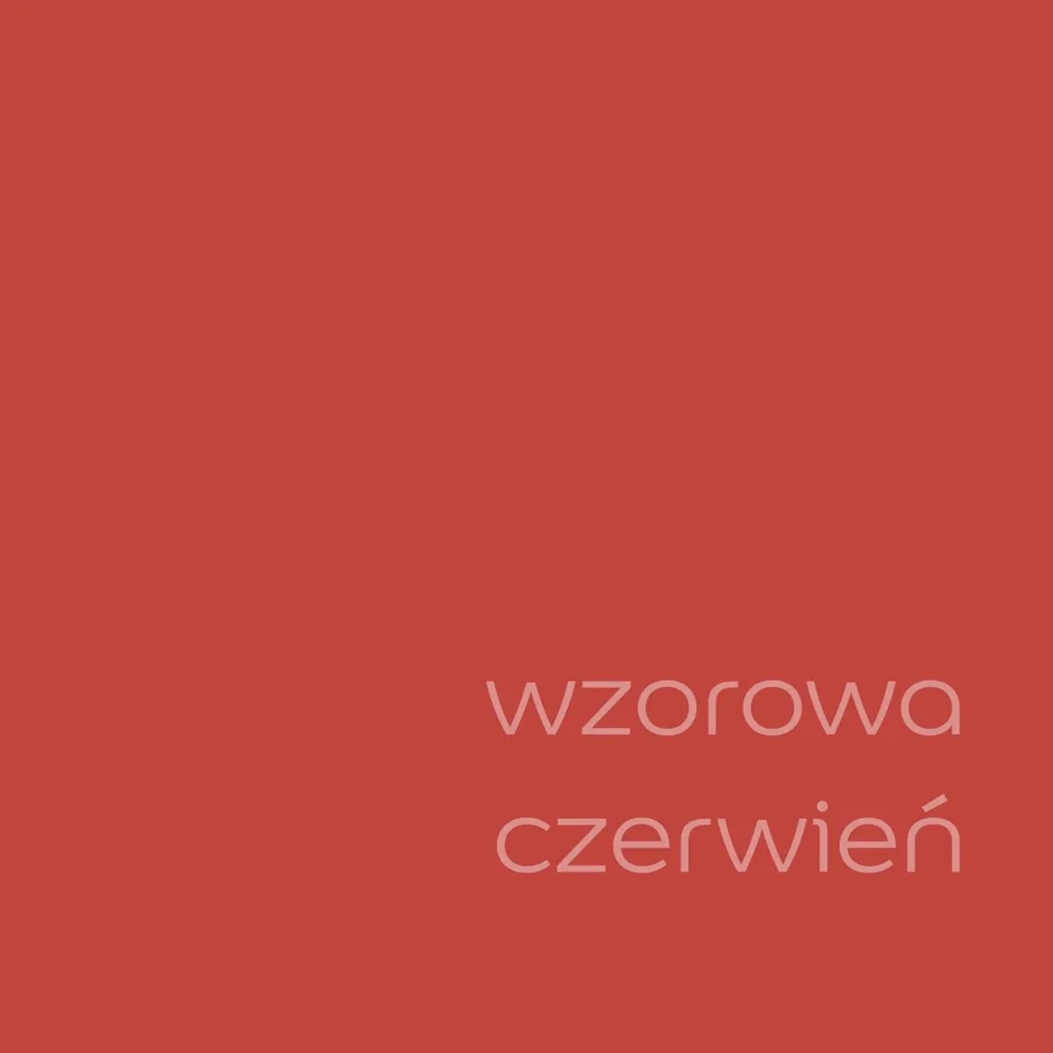 Próbka koloru t.b.t. farba do ścian czerwona.