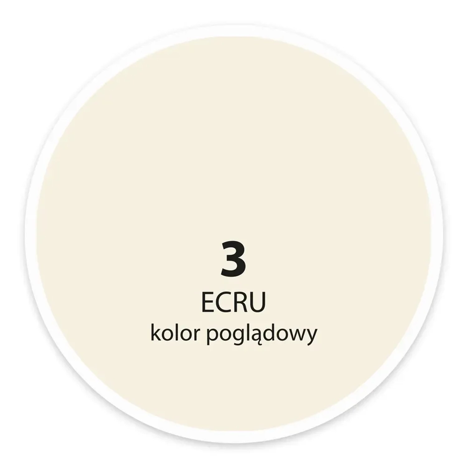 Próbka koloru ecru nr 3 do farb ściennych