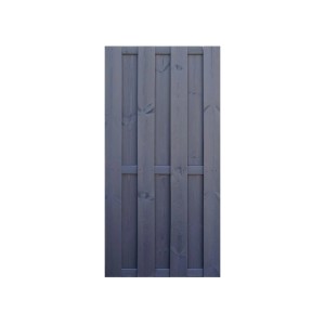 Szary panel ogrodzeniowy drewniany do ogrodzeń drewnianych