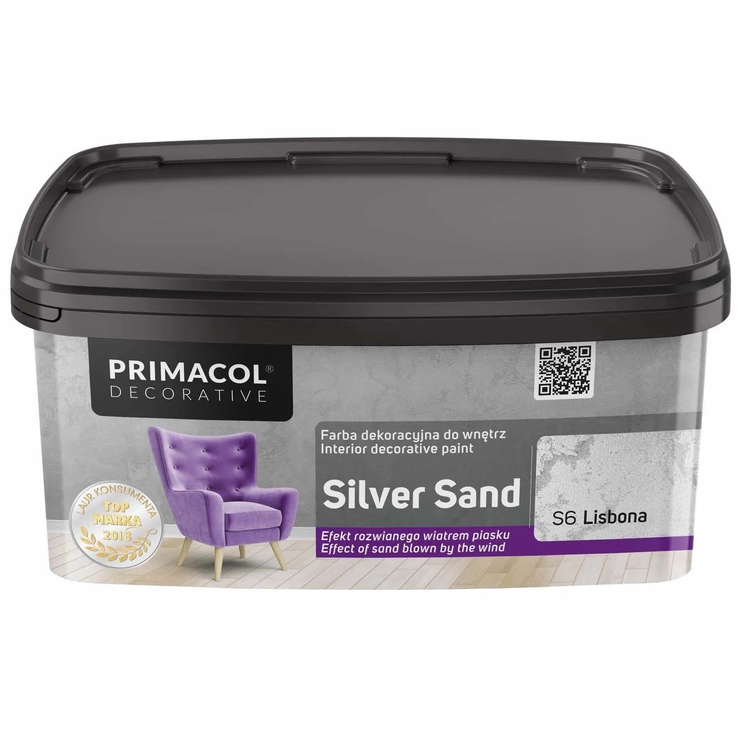 Primacol Farba strukturalna Silver Sand Lisbona 1 l