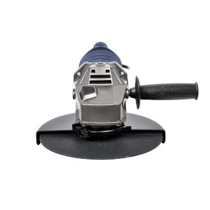 Szlifierka kątowa t.b.t. z osłoną i uchwytem.