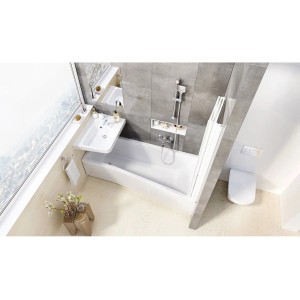 Ravak Wanna BeHappyII 150 asymetryczna akryl lewa 150x75