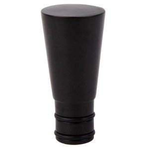 Czarna gałka końcowa do karnisza, t.b.t.