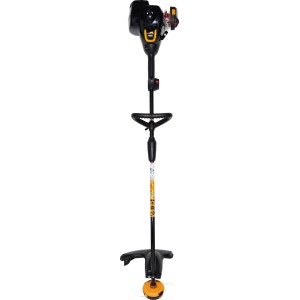 Podkaszarka spalinowa McCulloch Trimmac z silnikiem 2-suwowym, regulowanym uchwytem i dzielonym wałem.