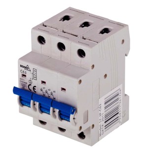 Trójbiegunowy wyłącznik nadprądowy BEMKO C63 do sklepu internetowego OBI.