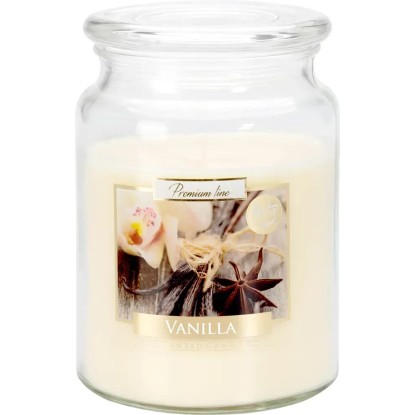 Świeca zapachowa słoik duży wanilia