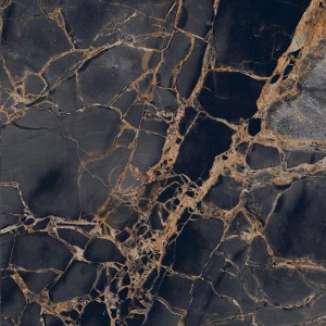 Gres szkliwiony London Gold Black 60x60